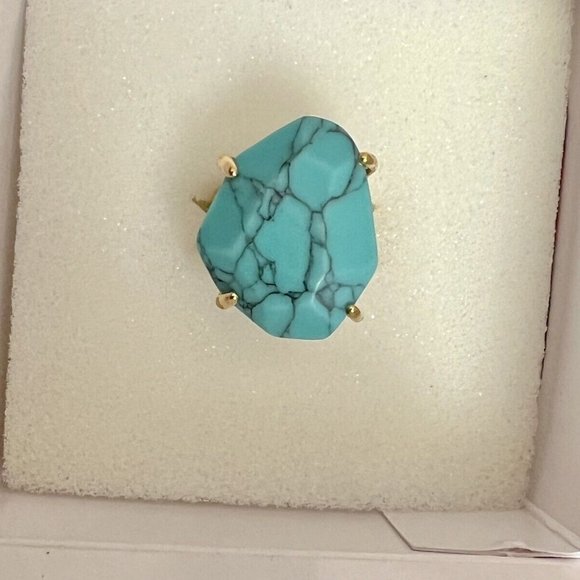 Stella & Dot - Modern Bohemian Stone ring, size 8 - Picture 2 of 3
